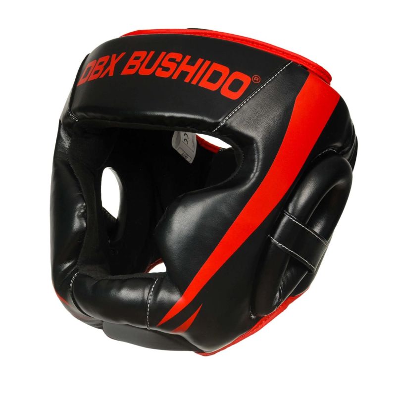DBX Bushido Boxing Helmet - Phantom Red piros helmets, martial arts equipment