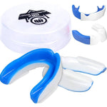DBX Bushido Gel Mouthguard + Box - White and Blue | GelTech kék protectors and knee pads