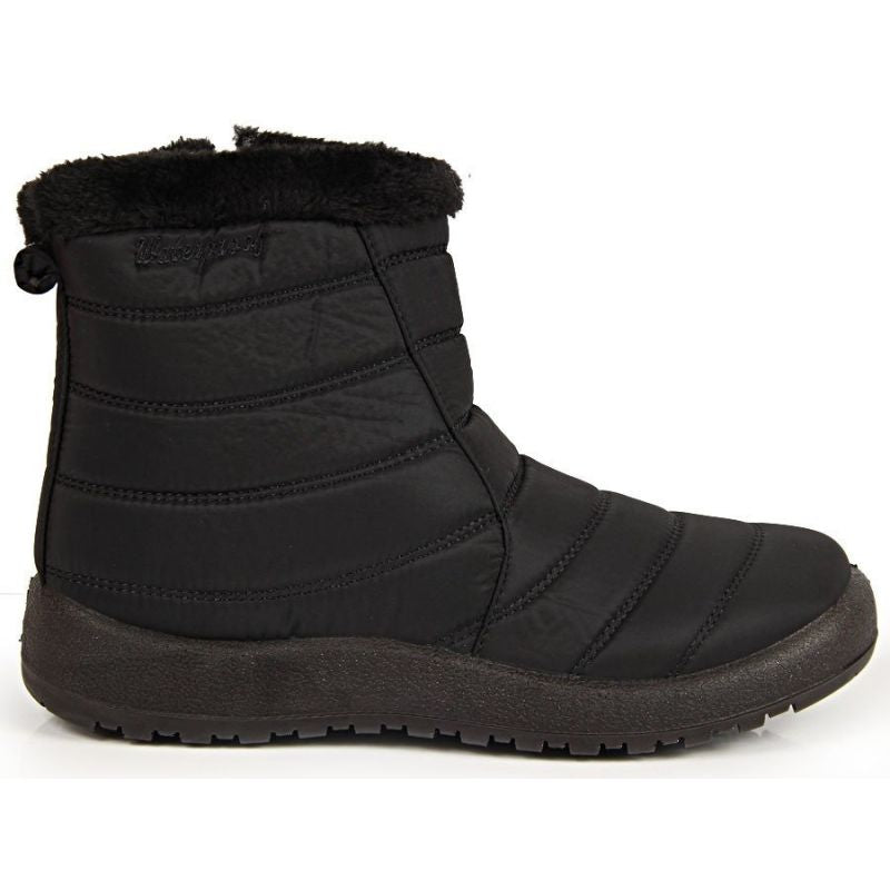 Inny NEWS W EVE181A waterproof zipper snow boots black Túracipő