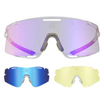Rockbros SP338 ROAD TO SKY Cycling Glasses with Interchangeable Lenses - Clear przezroczysty training equipment