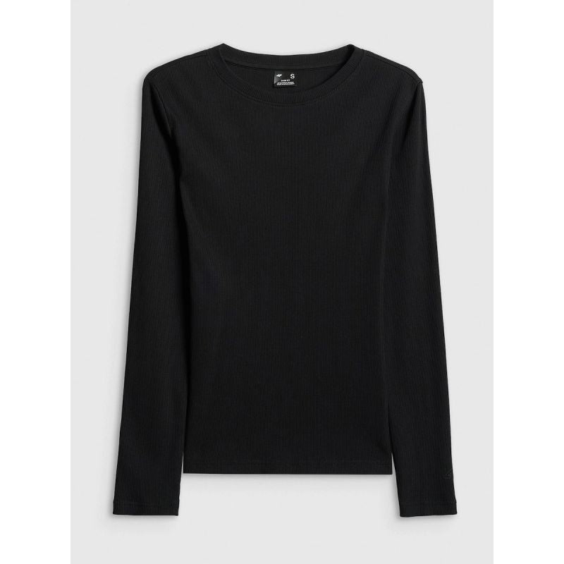 Women's long sleeve slim ribbed knit 4F