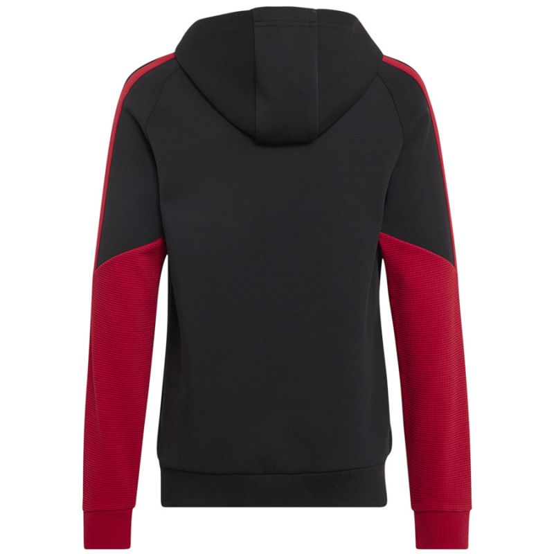 Adidas Manchester United Tiro 26 Junior sweatshirt fekete kapucnis pulóver KC4923