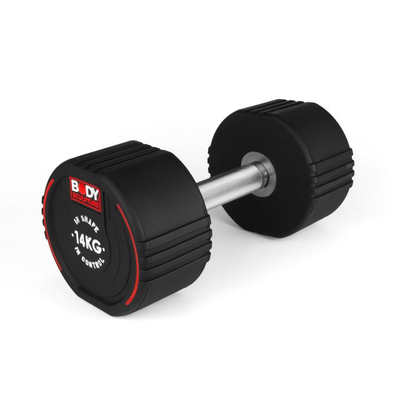 Body Sculpture TPU dumbbell BW 133 14 KG fekete edzőfelszerelés BW13314KG