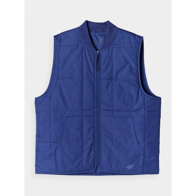 Men's down vest with stand-up collar 4F 4FRAW24TVESM171-31S mellény
