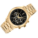 Michael Kors Men's Watch + Card Case + BOX fekete cases, watches