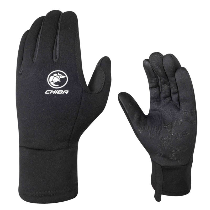 CHIBA POLARFLEECE Gloves Black fekete kesztyű