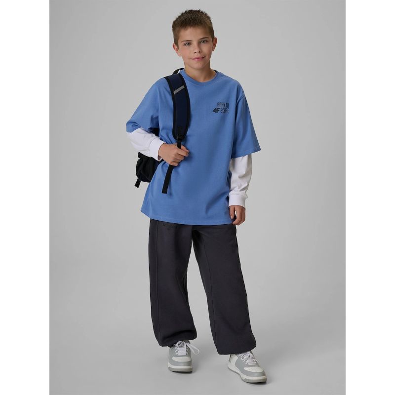 4F Boy's loose T-shirt with print 158/164 ruházat 4FJRSS26TTSHM4277-32S