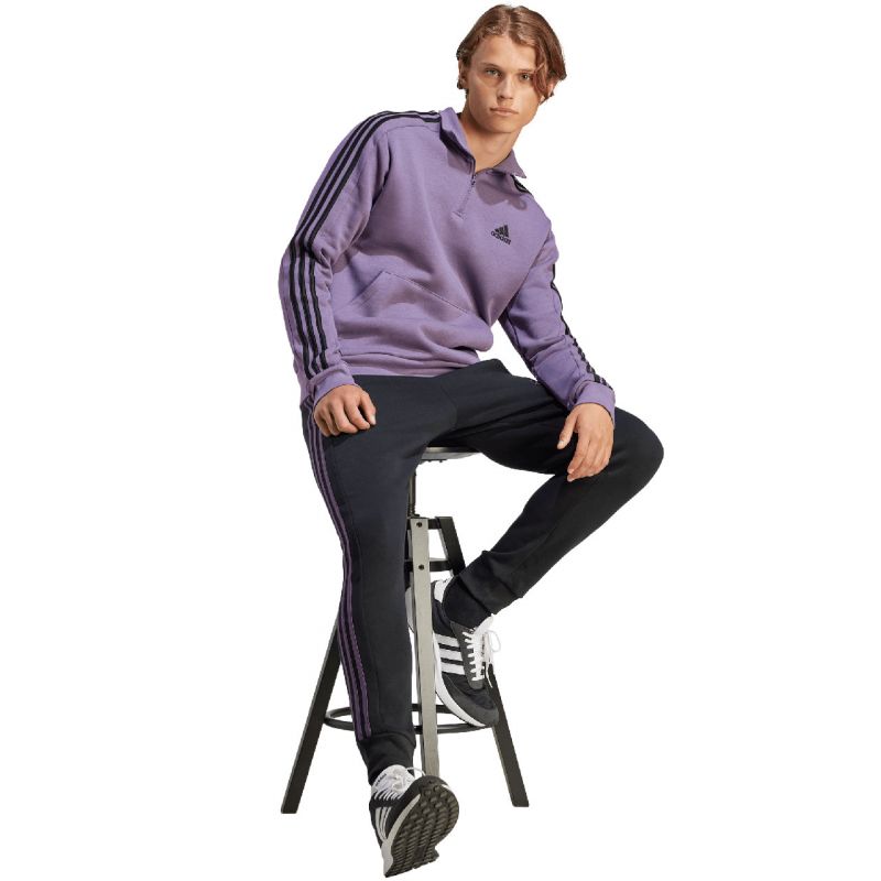 adidas Essentials Fleece 3-Stripes 1/4-Zip M Sweatshirt IJ8912 Pulóver