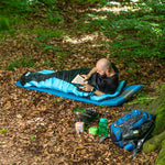 NILS CAMP NC2012 Sleeping Black and Blue kék hátizsák