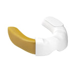 DBX Bushido Gel Mouthguard + Box - White and Gold | GelTech arany protectors and knee pads