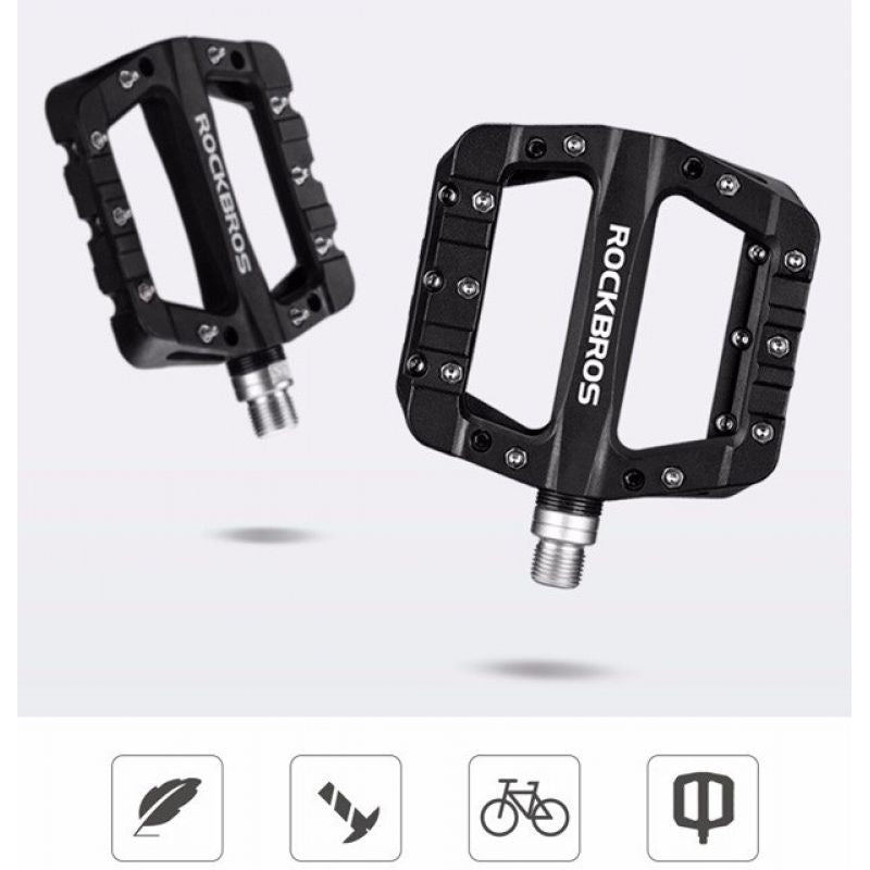 Rockbros 2017-12CBK Nylon Bicycle Pedal Set - Black fekete sets