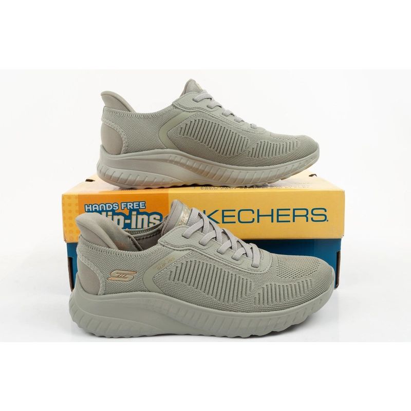 Skechers Bobs Squad women's slip-on sneakers oliva utcai cipő 117497W/OLV
