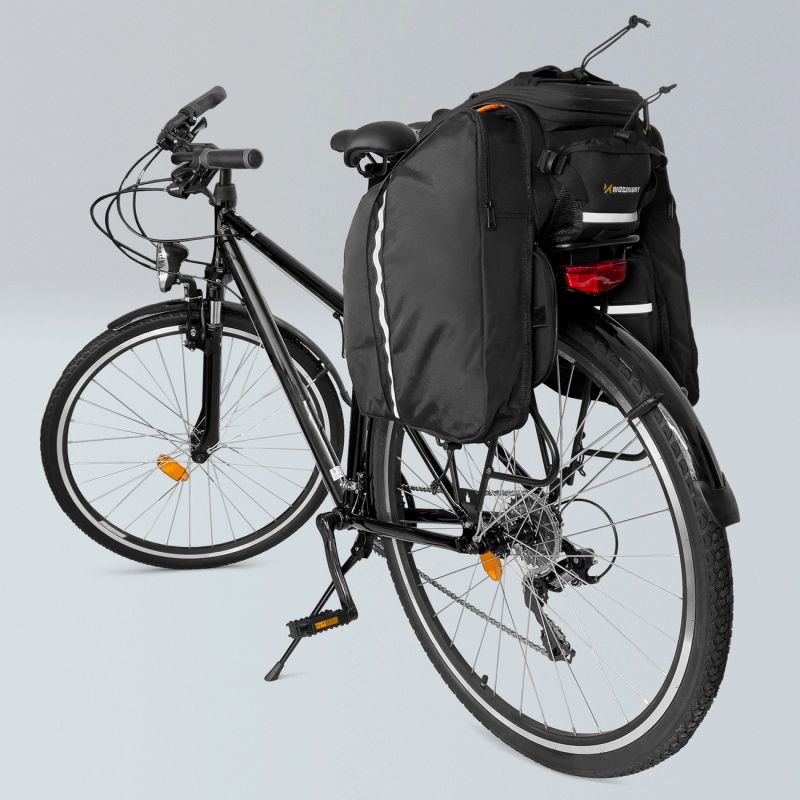 Wozinsky large bike rack 35l + rain cover black ( ) fekete táska 304004-63970