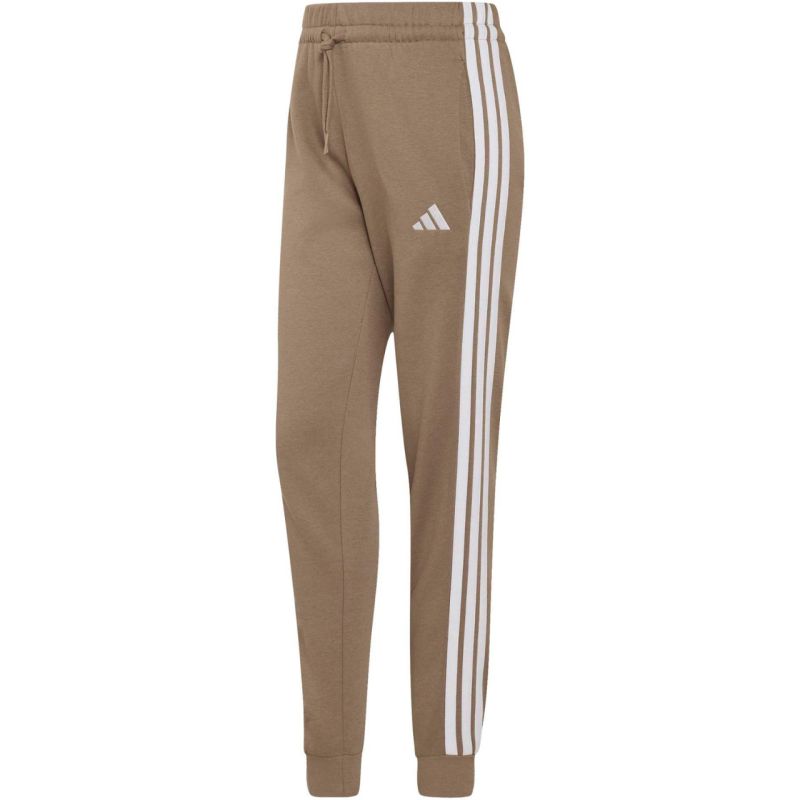 Adidas Women's Essentials 3-Stripes Fleece Slim Pants Beige 2xs polár pulóver KF8317