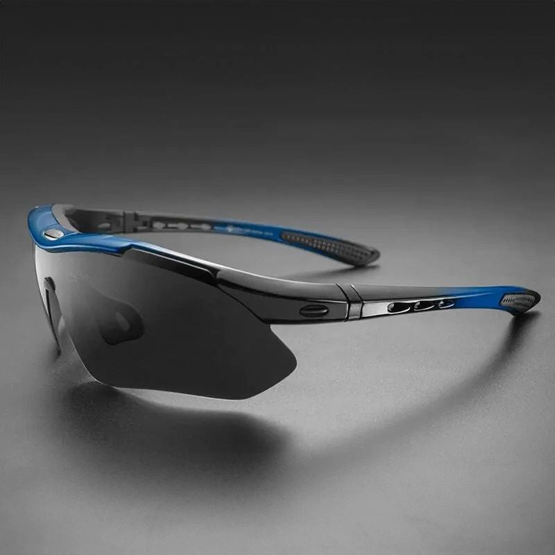 Rockbros 10007 Polarized Cycling Glasses - Black and Blue czarny || niebieski training equipment