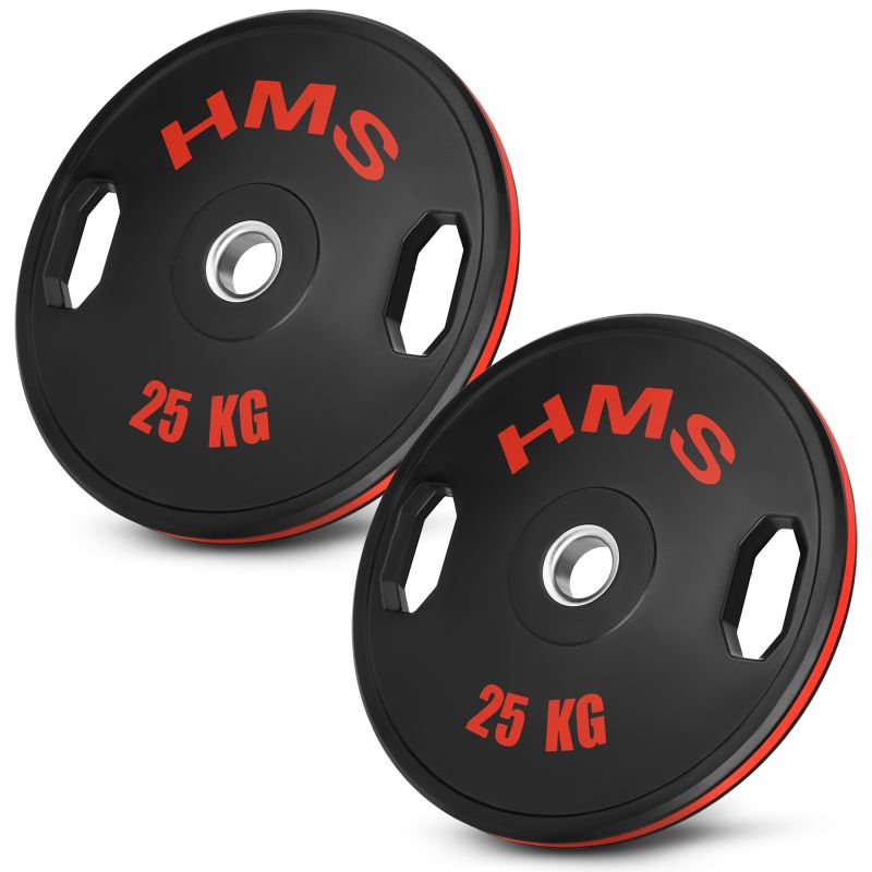 HMS TOG25 2 x 25 KG OLYMPIC RUBBER-COATED PLATE 2 x 25 KG súlyzó 17-61-120