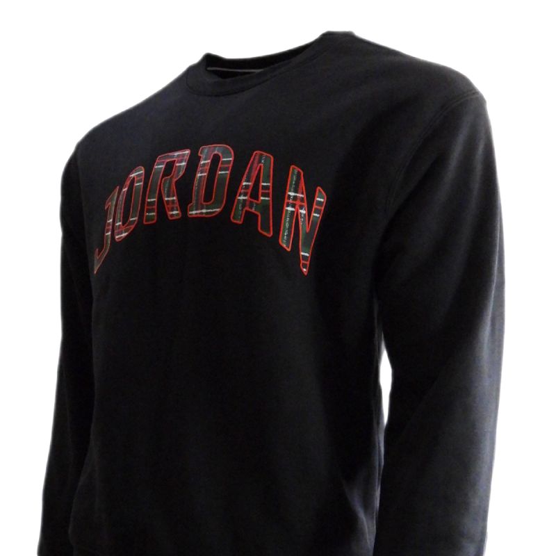 AIR Jordan Men's Essentials Black Sports Sweatshirt - fekete pulóver