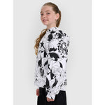 Girls' sweatshirt with hood, open, 4F 4FJRAW25TSWSF2348-90A