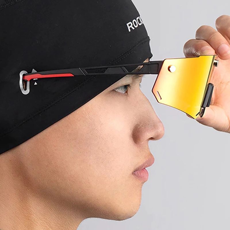 Rockbros cycling cap with cutouts for glasses - black fekete glasses, training equipment 304004-163826