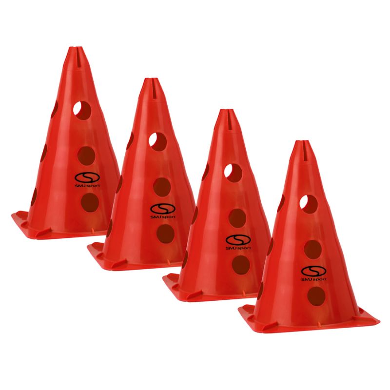 Set of 4 training cones - 30 cm red / PT4-13H-R piros edzéssegítő