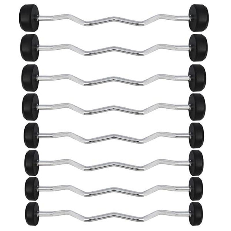HMS Rubber-coated barbell/curl bar 20 kg GSL-20 fekete súlyzó 17-58-023
