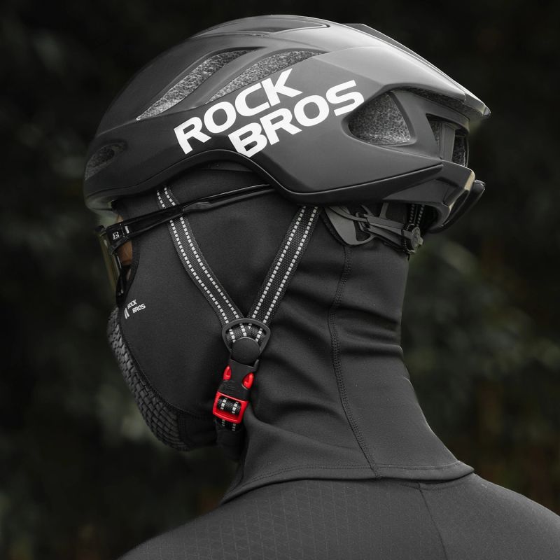 Rockbros Fleece Bicycle Balaclava - Black czarny balaclavas