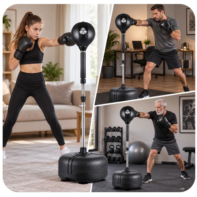 DBX Bushido Standing boxing for adults, adjustable, reflex | fekete labda TLS-NK