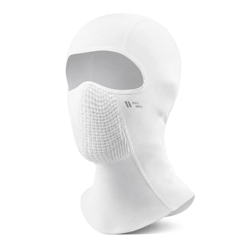 Rockbros fleece cycling balaclava - white biały balaclavas