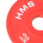 HMS Bumper Olympic Plate Set 2x (0.5kg, 1kg, 1.5kg, 2kg, 2.5kg) CBRS Set póló 17-61-097