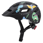 Wozinsky Children's MTB Bike Helmet with Detachable Visor XS - Black 48-52 cm \ czarny védőfelszerelés HT-45R-199825