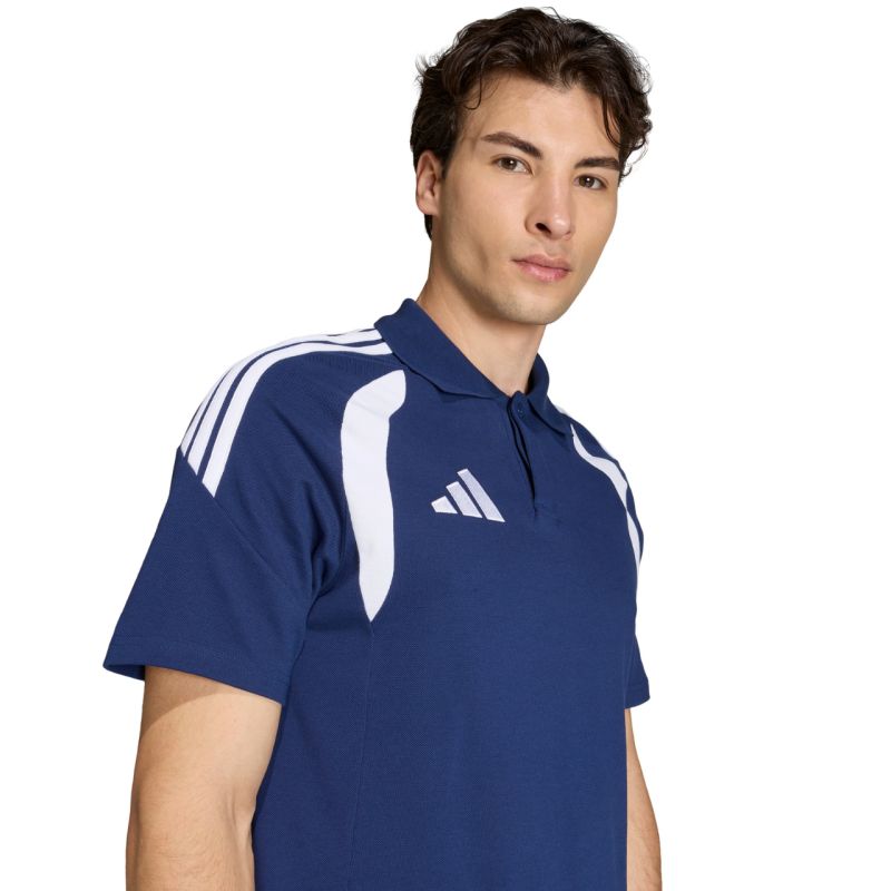 Adidas Tiro 26 League Shirt, Navy, sötétkék férfi galléros póló KF3401