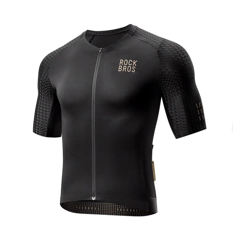 Rockbros Diamond Short Sleeve Cycling Jersey Size XL - Black czarny \ xl póló
