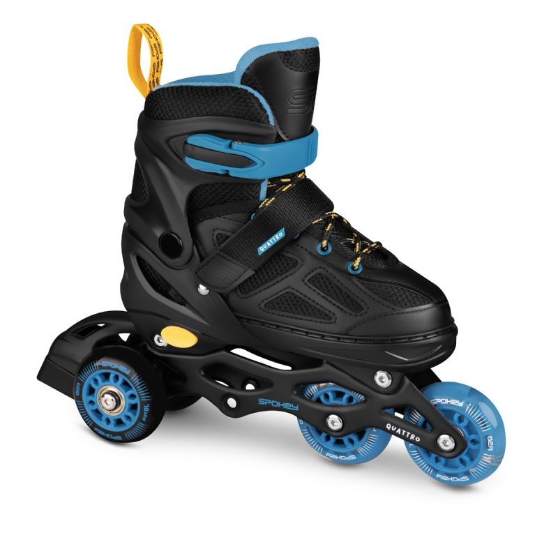 Spokey Quattro 4IN1 SPK-943432 inline skates size 30-33 BK/DBL Szabadidő kiegészítő
