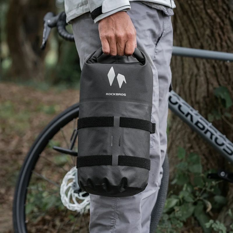 Rockbros AS-156 7l Fork Waterproof Pannier - Black fekete táska
