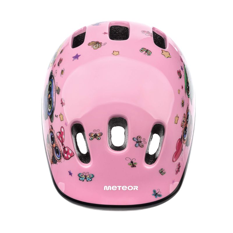 Meteor KS06 S Bike Helmet 48-52 cm Little Owl Pink rózsaszín helmets