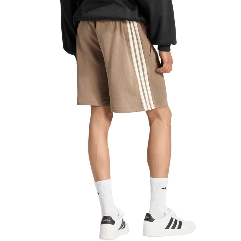 Adidas Men's Kit 3-Stripes beige xs 7" short KW2382