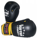 TOP TEN (W) FIGHT RTT-2 Boxing Gloves 10 oz Black and Yellow sárga kesztyű