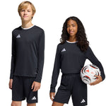 adidas Entrada 26 Long Sleeve Jersey Black KF5879 104cm hosszú ujjú mez
