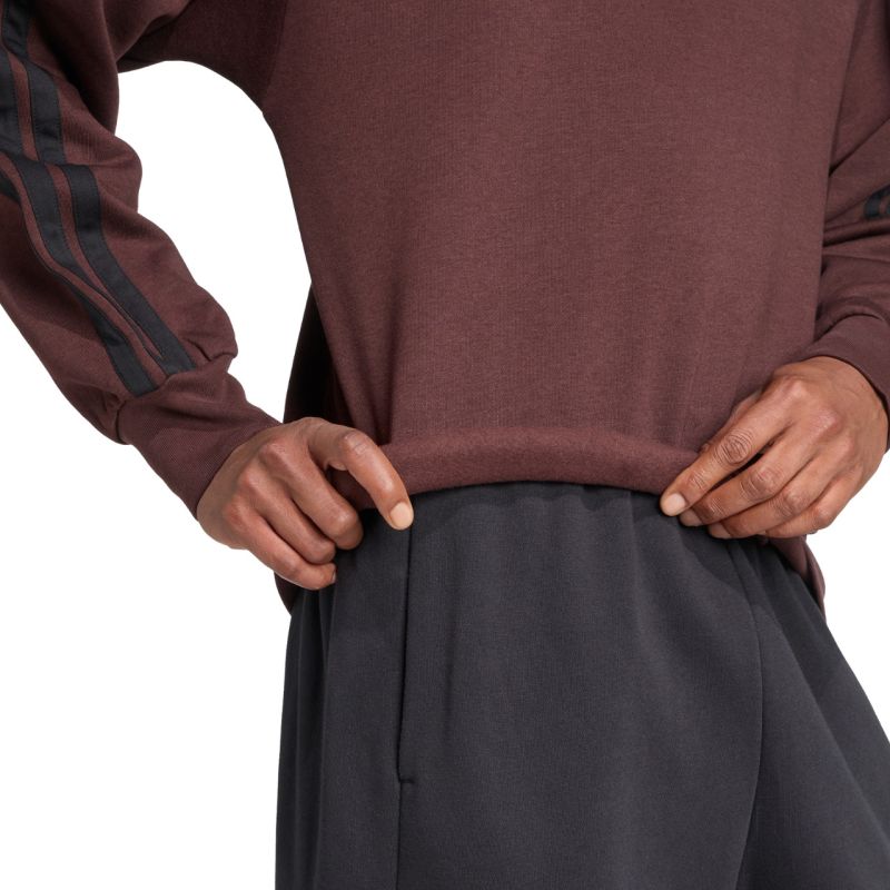 adidas Men's Essentials 3-Stripes Fleece Sweatshirt Brown JX0742 Kiegészítő