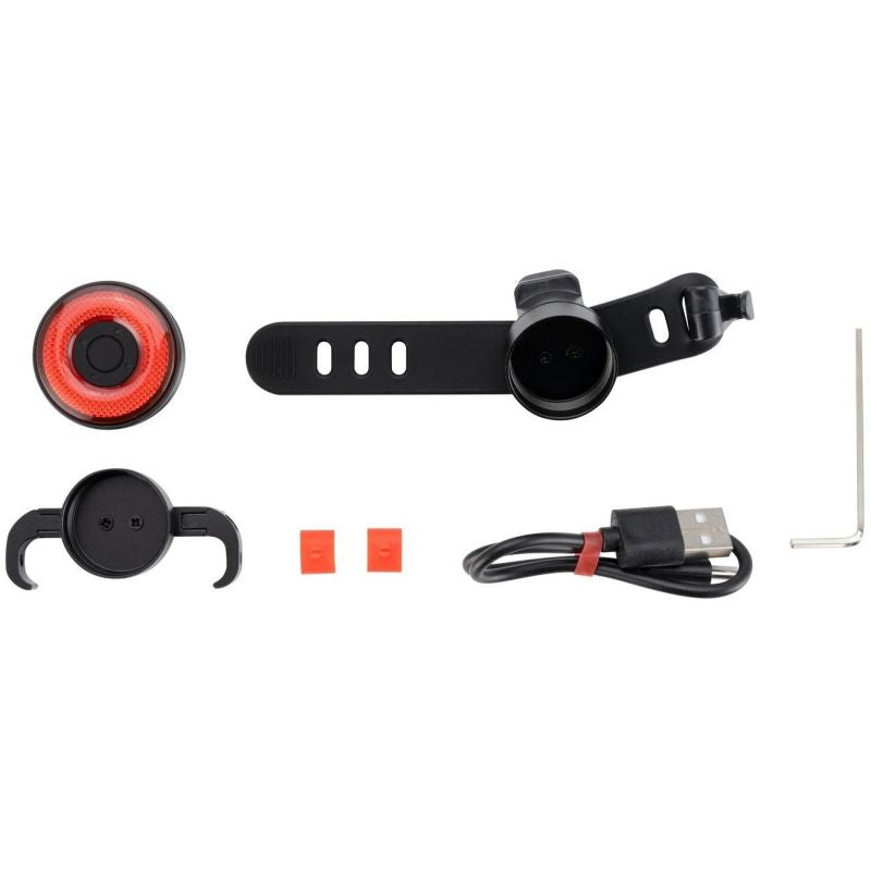 Rockbros Q5 Rear Bike Light with Intelligent Stop System - fekete lights, tourist equipment