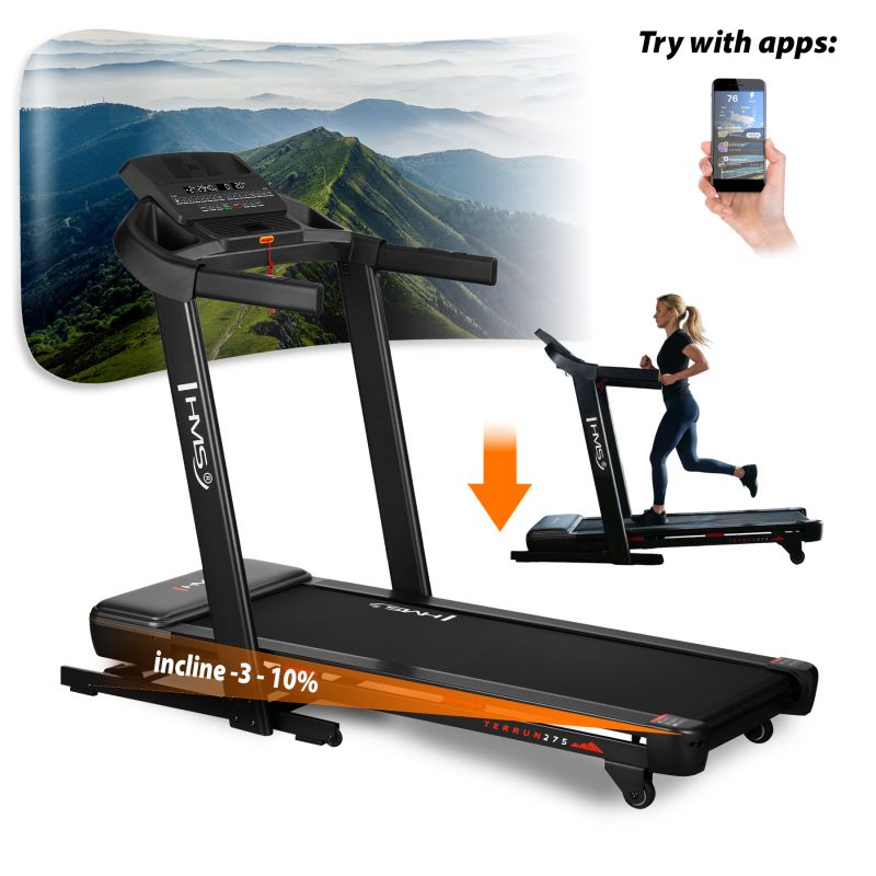 HMS Home Treadmill With Bi-Directional Incline Adjustment póló 17-19-072