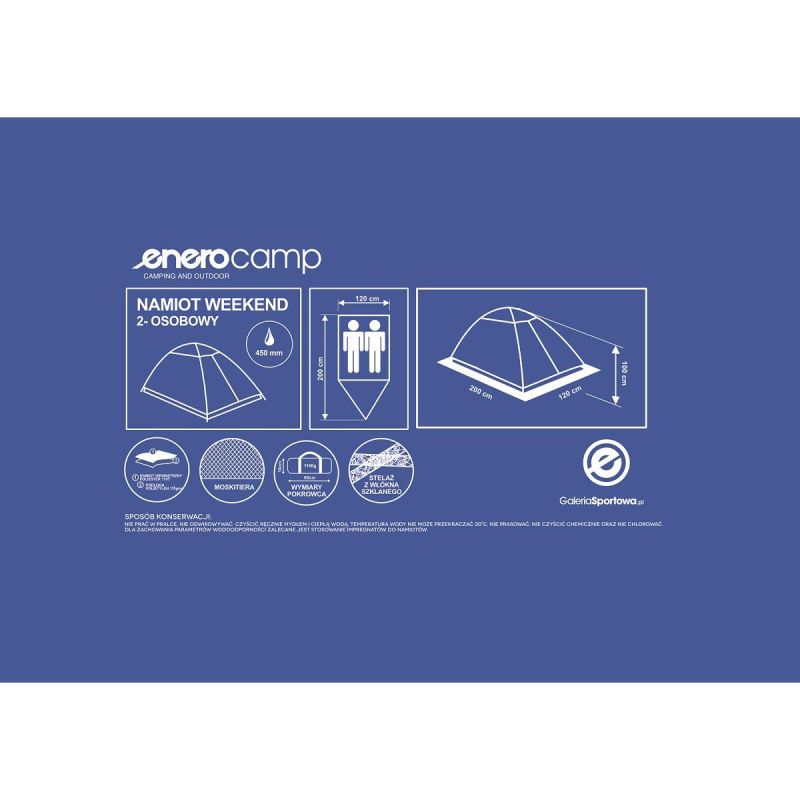 Enero 2-Person Weekend Tent Camp tents, tourist equipment