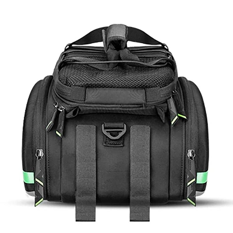 Rockbros A6-03BK bicycle for trunk 35 l with fold-out pockets - black fekete táska