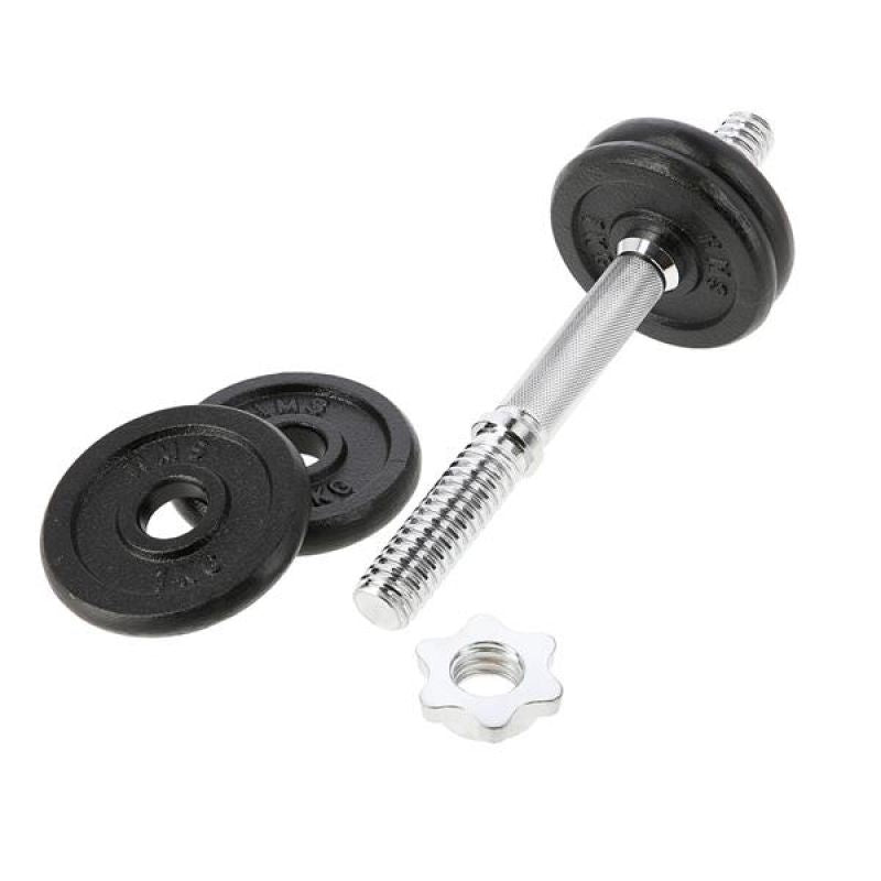 HMS Threaded dumbbell SG01 7 kg fekete edzőfelszerelés 17-59-123