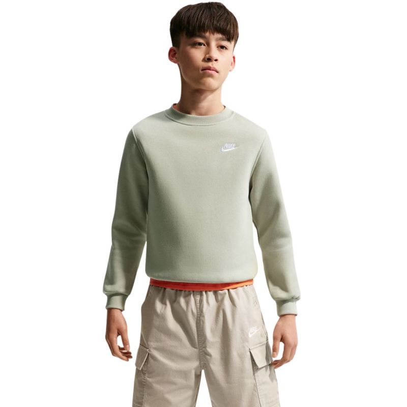 Nike Sportswear Club Fleece Kids' Sweatshirt Light 304 zöld pulóver 159591L
