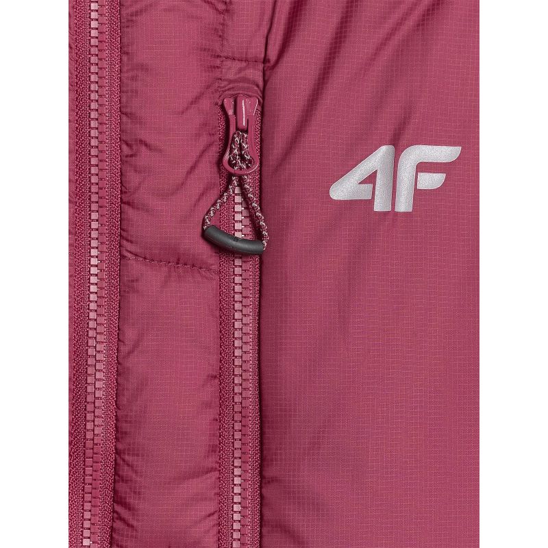Women's down trekking with Primaloft Silver filling 4F 4FRAW25TDJAF0792-60S szürke kabát