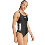 Adidas Women's 3 Stripes swimsuit black fekete ruházat JN8118