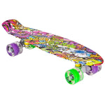 Enero Plastic Skateboard 22 Inches Graffiti Led skateboards
