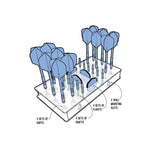 Harrows Dart Station Dart Stand Organizer General