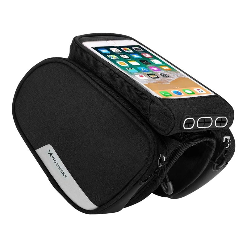Wozinsky frame bike + detachable phone cover up to 6.5 "1.5l black ( ) fekete táska 304004-50809